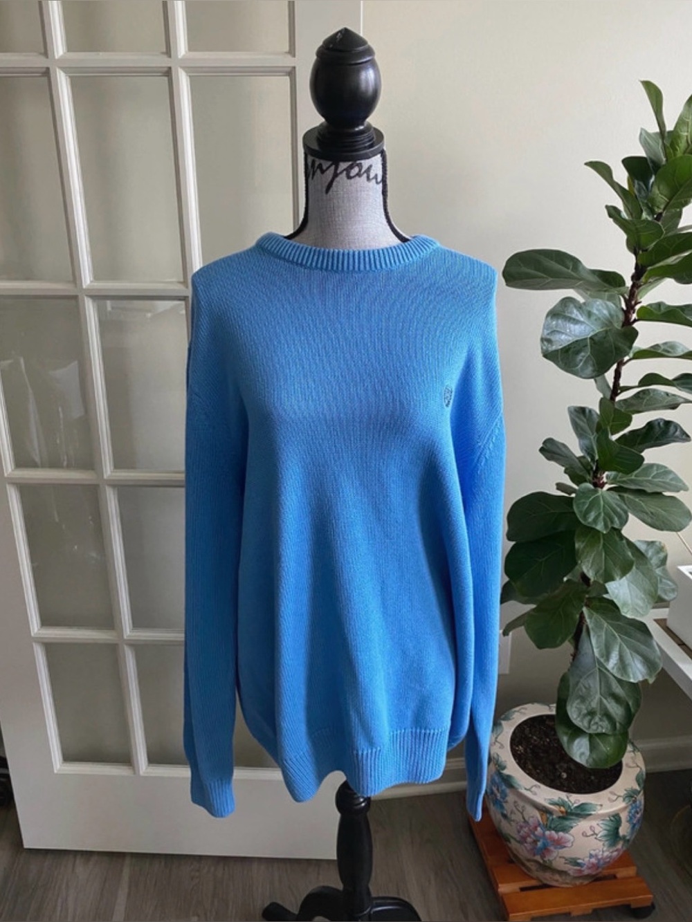 BNWT Chaps Nantucket blue knit sweater size big and tall XL
